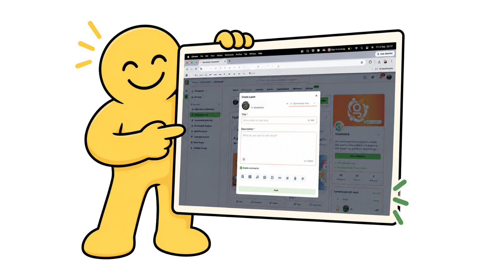 A look inside the GoodStock community platform